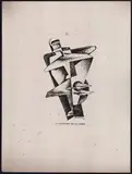 Mino Delle Site, Lo scafandro dello spazio, 1933, Etching