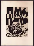 Fortunato Depero, Anche il sarto mi offrì un cordial Campari, Lithograph