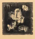 Jean Fautrier, Les Otages, from "Fautrier l'enragé", 1942, Etching with aquatint