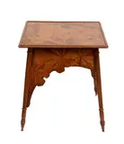 Art Nouveau side table by Louis Majorelle, Made of walnut and fruitwood, offered Apr 2026