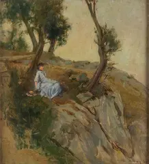 Female figure at rest by Luigi Fabron, 1880, offered Apr 2026