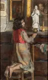 Roberto Carignani, Interior scene with a young lady