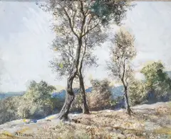 Attilio Pratella, Landscape with trees