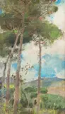 Small landscape by Giuseppe Casciaro, offered Apr 2026