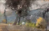 Countryside landscape by Giuseppe Casciaro, offered Apr 2026