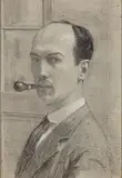 Alessandro Battaglia, Self-portrait, Pencil on paper