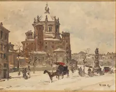 Giovanni Riva, Snowy landscape