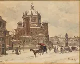Giovanni Riva, Snowy landscape