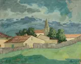 Angelo Rescalli, Landscape with village