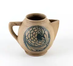 Jug with a peacock tail decoration by Galileo Chini, Below the base, offered Apr 2026