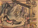 Luigi Bartolini, The painter's studio