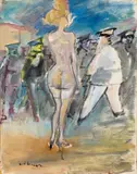 Female nude by Mino Maccari, offered Apr 2026