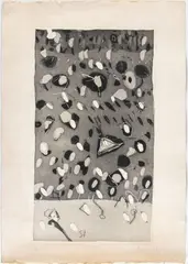 Gastone Novelli, Untitled, Ed. lower left: