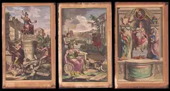 Francois Halma, Lotto di tre frontespizi, 1704, bulino and etching