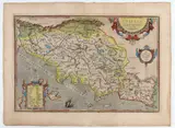 Abraham Ortelius, [italia - Tuscia] TUSCIAE ANTIQUAE TYPUS, bulino and etching