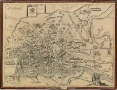 Georg Braun, Urbis Romae Situs Cum IIS Quae Adhuc Conspiciuntur Veter Monumet Relquiis Pyrrho Ligiorio Neap Invent., 1570, etching