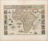 Willem Janszoon Blaeu, [Africa] Africae nova descriptio, etching and bulino