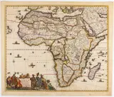 Frederick de Wit, [Africa] Totius Africae accuratissima tabula, etching and bulino