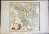 Robert de Vaugondy, [Europa - Grecia] Turquie Européenne, 1804, bulino and etching