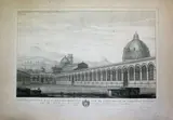 Carlo Lasinio, Veduta interna del Campo Santo di Pisa, etching and bulino