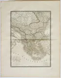 Adrien-Hubert Brué, [Europa - Grecia - Turchia] Carte generale de la Turquie d'Europe, 1820, etching and bulino