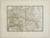 Adrien-Hubert Brué, [Europa - Austria - Prussia - Polonia] Carte generale de l'Empire d'Autriche, du Roy.me de Prusse de la Confederation Germanique et du Roy.me de Pologne, 1821, etching and bulino