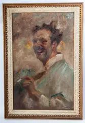 Giuseppe Maldarelli, "The Madman", framed