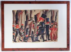 Franz Borghese, Untitled, multiple on paper, 22/130 framed