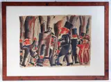 Franz Borghese, Untitled, multiple on paper, 22/130 framed