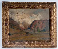 Vittorio Cavalleri, A glimpse of the Aosta Valley, 1901