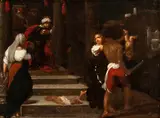 Giuseppe Caletti, The Judgment of Solomon, The painting is accompanied by an expertise by Michele Danieli.
