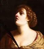 Artemisia Gentileschi, Holy martyr, Oil on canvas
