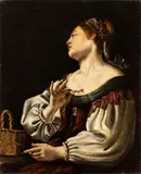 Artemisia Gentileschi, Cleopatra, Oil on canvas