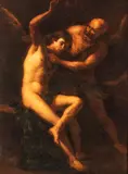 Orazio Riminaldi, Daedalus and Icarus, The painting is accompanied by an expertise by Prof. Pierluigi Carofano. The painting represents Daedalus and