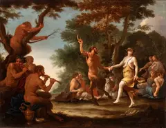 Filippo Lauri, Bacchanal, Oil on canvas