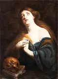 Andrea Vaccaro, Penitent Magdalene, The painting is on the original canvas.