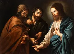 Valentin de Boulogne, The Tribute Money, The painting is accompanied by an expertise by Prof. Pierluigi Carofano. The canvas is a high-quality replica