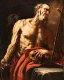 Saint Jerome Penitent by Luca Giordano, The painting is accompanied by an expertise by Prof. Nicola Spinosa. This Saint Jerome Penitent depicts the, offered Mar 2026