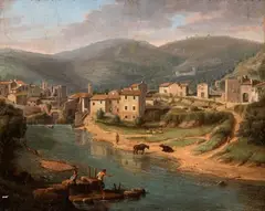 View of Tivoli by Gaspar van Wittel, The painting depicts one of Gaspar van Wittel’s favored views of Tivoli, offered Mar 2026