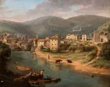 Gaspar van Wittel, View of Tivoli, The painting depicts one of Gaspar van Wittel’s favored views of Tivoli