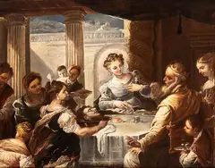The banquet of Herod with Salome and the Head of Saint John by Luca Giordano, The painting is accompanied by an expertise by Prof. Nicola Spinosa. This previously unpublished painting depicts, offered Mar 2026
