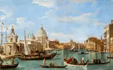 Entrance to the Grand Canal with Punta della Dogana and Santa Maria della Salute by Giovanni Antonio Canal detto il Canaletto, Oil on canvas, offered Mar 2026