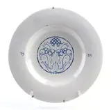 Aleardo Terzi, Plate with flower decoration, 1923