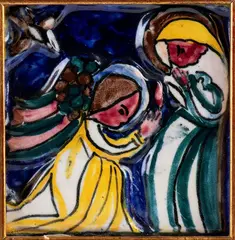 Günther Stüdemann, Tile depicting the Annunciation