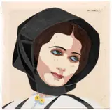 Melkiorre Melis, Tile with woman in traditional Sardinian costume
