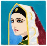 Melkiorre Melis, Tile with woman in traditional costume