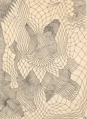 Reti pareti alcantara by Corrado Cagli, 1967, Ink on paper, offered Dec 2025