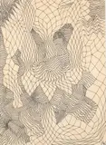 Corrado Cagli, Reti pareti alcantara, 1967, Ink on paper