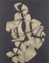 Variazione ogivale by Corrado Cagli, 1969, Ink on paper, offered Dec 2025