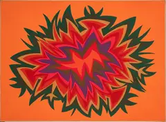 Corrado Cagli, Variazioni Cromatiche Ad Un Centro, 1974, Silkscreen